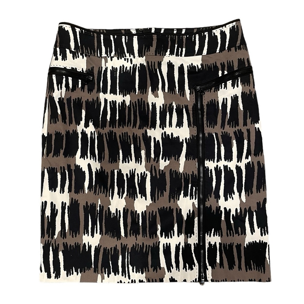 Per Se Geometric Pencil Skirt Size 10